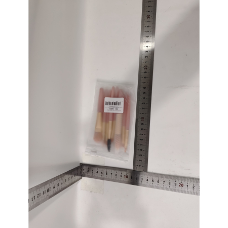 Mini set portabil 8 pensule de machiaj Roz,  [5]