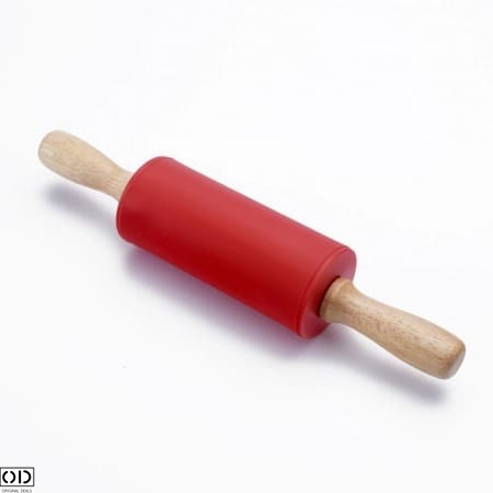 Sucitor din Silicon cu Ax Rotativ si Manere din Lemn de Bambus, pentru Modelat Aluatul, Calitate si Design Premium, 10cm [1]