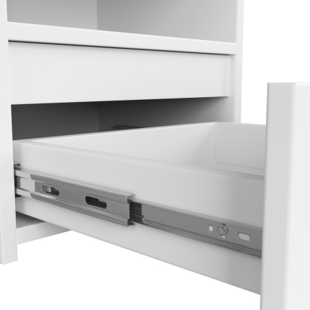 Noptiera cu sertar, PAL laminat, 40x35x40 cm, alb [5]