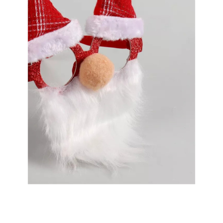 Ochelari de Craciun, , cu Nas si Barba, Model Mos Craciun, 24x14cm, Rosu [2]