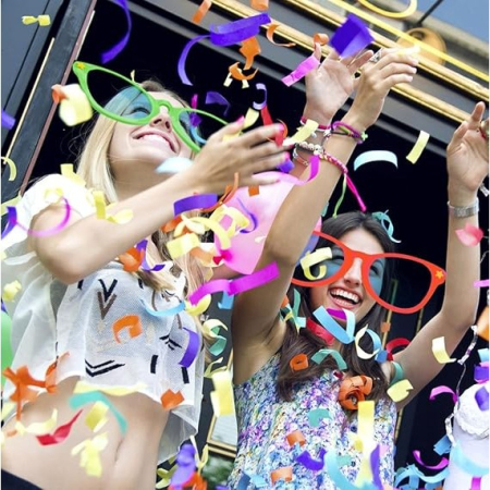 Ochelari Deghizare, , Marime Exagerata, din Plastic, 26 x 9 cm, Verde [4]