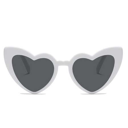 Ochelari in Forma de Inima, , pentru Petrecerea Burlacitelor, Tematica Nunta, Protectie Soare, 14.7x4.9x14.2 cm, Alb [2]