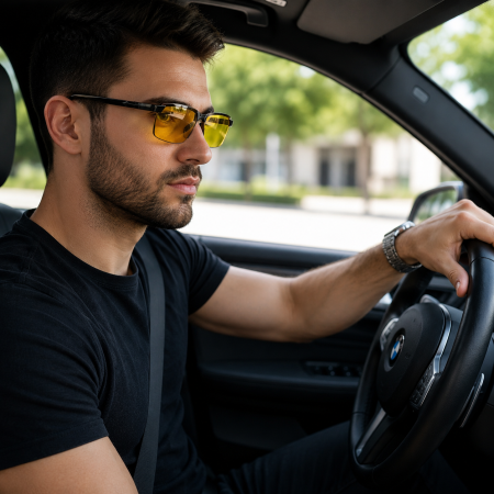Ochelari Polarizati pentru Condus cu Lentile Galbene UV400 ORIGINAL DEALS [12]
