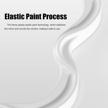 Oglinda de Perete, , Decorativa, pentru Baie, Dormitor, Sufragerie, Model Minimalist in Forma de Nor, 41x26 cm, Alb [6]