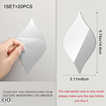  Oglinda Decorativa Acrilica Incasabila pentru Perete si Mobila Original Deals  [11]