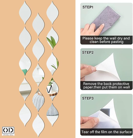  Oglinda Decorativa Acrilica Incasabila pentru Perete si Mobila Original Deals  [8]