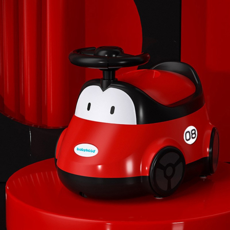 Olita pentru Copii, , +1an, Portabila, Design Masinuta cu Capac, Model Prietenos, Non-Toxic, Compartiment Detasabil, Usor de Curatat, Rosu [7]