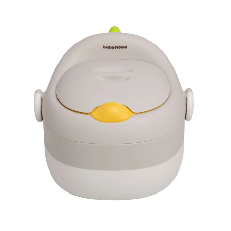 Olita pentru Copii, , 3 in 1, Detasabila, Inaltator, Reductor WC, cu Capac, 100 de Saci de Unica Folosinta, Gri [5]