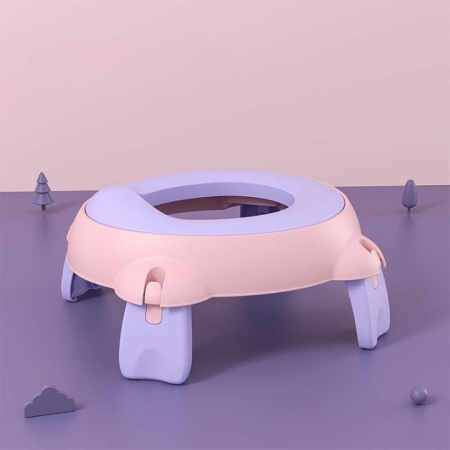 Olita Portabila, , pentru Calatorii, Confectionata din Spuma PU, 1-6 ani, 34x32x17 cm, Roz/Mov [1]