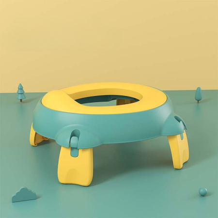 Olita Portabila,, pentru Calatorii, Confectionata din Spuma PU, 1-6 ani, 34x32x17 cm, Verde/Galben [2]