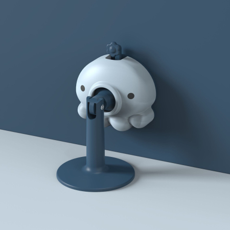 Opritor de Usa, , din Silicon, cu Prindere de Podea, Anti-Coliziune, 5.5 x 5.5 x 5.5cm, Albastru [9]