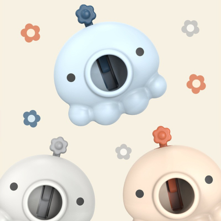 Opritor de Usa, , din Silicon, cu Prindere de Podea, Anti-Coliziune, 5.5 x 5.5 x 5.5cm, Albastru [10]