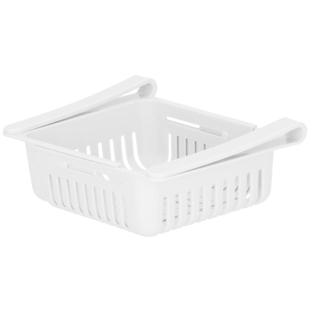 Organizator frigider, model cos extensibil, 16x28.5cm, alb [2]