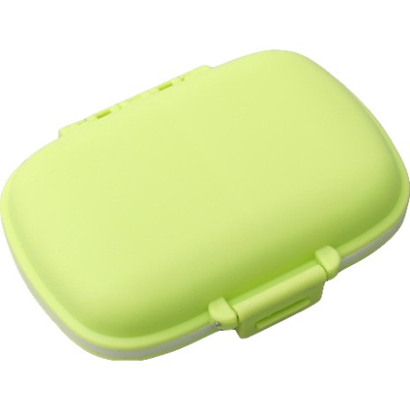 Organizator medicamente, Plastic, 8 compartimente, 0.1 L, Verde, , 11 x 7 cm [2]