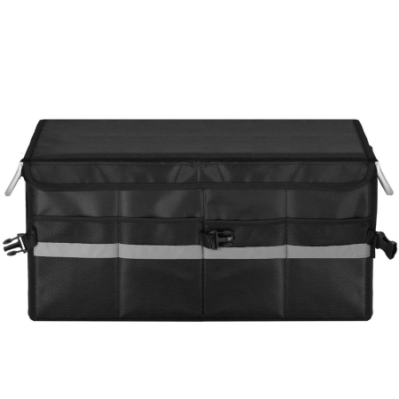 Organizator pentru portbagaj tip lada, cu buzunare laterale, pliabil, 30x58x33cm, negru [5]