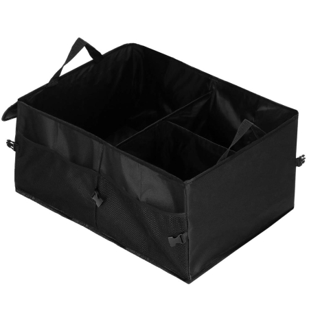 Organizator portbagaj pliabil, compartimentat, rezistent la apa, 56x40x26cm, negru [4]