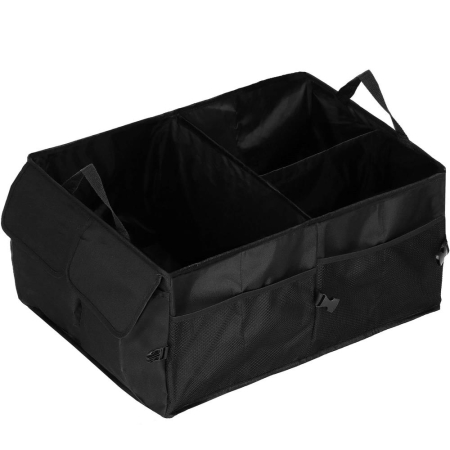 Organizator portbagaj pliabil, compartimentat, rezistent la apa, 56x40x26cm, negru [3]