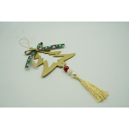 Ornament brad, , Brad, Auriu, Lucios, 15*28CM, Acril, Interior/ Exterior [4]