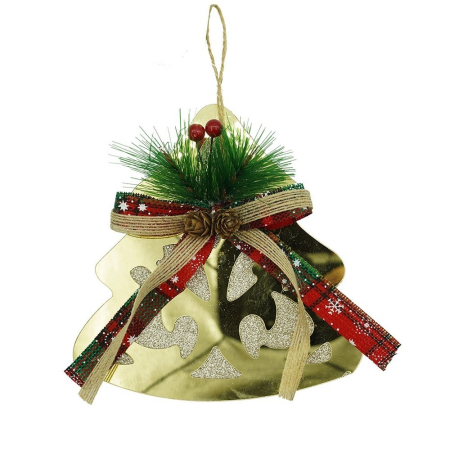 Ornamente Brad - Ornament brad, , Brad, Auriu, Lucios, 16*17CM, Acril, Interior/ Exterior