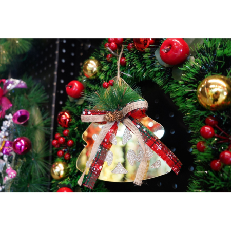 Ornament brad, , Brad, Auriu, Lucios, 16*17CM, Acril, Interior/ Exterior [2]