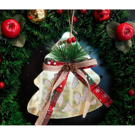 Ornament brad, , Brad, Auriu, Lucios, 16*17CM, Acril, Interior/ Exterior [6]