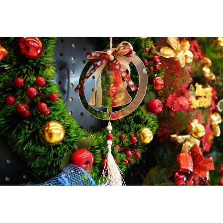 Ornament brad, , Clopotel, Argintiu, Lucios, 14*26CM, Acril, Interior/ Exterior [7]