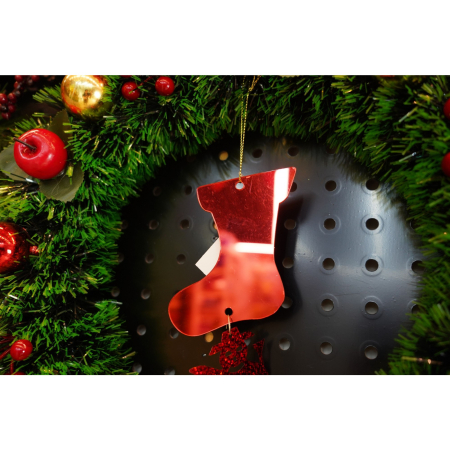 Ornament brad, , Gheata, Om de zapada, Rosu, Lucios, 10*28CM, Acril, Interior/ Exterior [3]