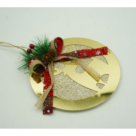 Ornament brad, , Ren, Auriu, Lucios, 17*17CM, Acril, Interior/ Exterior [9]