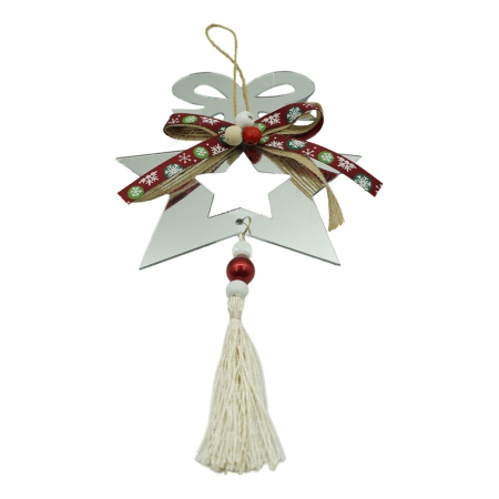 Ornamente Brad - Ornament brad, , Stea, Argintiu, Lucios, 14*26CM, Acril, Interior/ Exterior