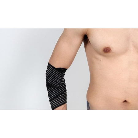 Orteza Elastica, , Pentru Picior/Mana, cu Prindere Velcro, 7.5 x 180 cm, din Nailon, Negru [1]