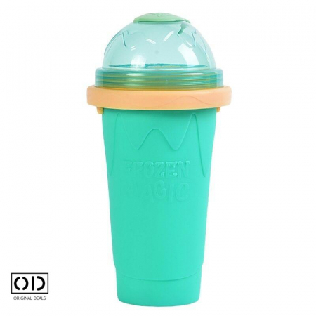 Pahar Slushy si Suc Inghetat 250 ml cu Lingura Pai 2in1 [1]