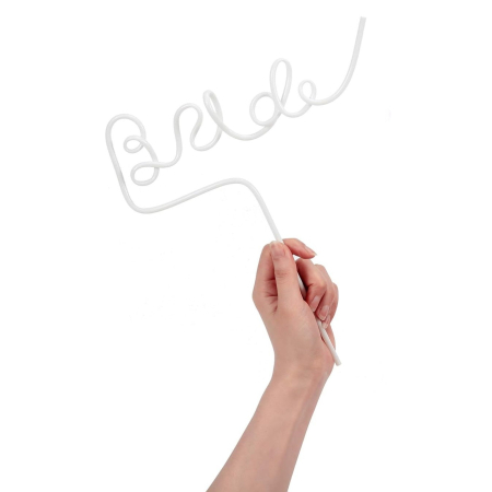 Pai de Plastic, , Model Bride, Tematica Nunta, Diametru 0.5 cm, Alb [1]