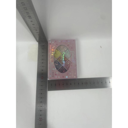 Paleta cu Glitter, , Varianta 1, 7 Nuante, Pentru Corp si Par, 50 g, Rezistent la Apa, 9.8 x 6.8 cm, Multicolor [5]