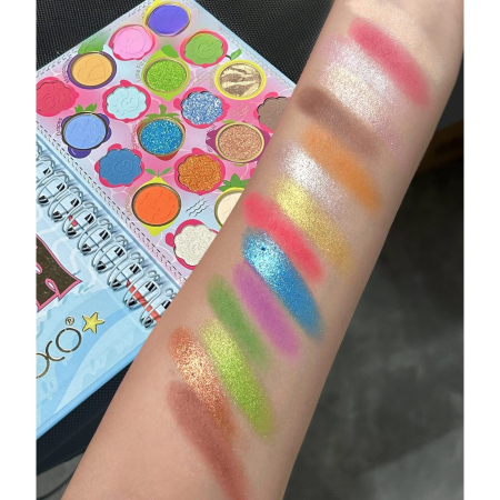 Palete de Machiaj, KEVIN & COCO, Colour Fruit Party, Fard de Pleoape, 20 culori, 15.3 x 17.4 x 1.2 cm [5]