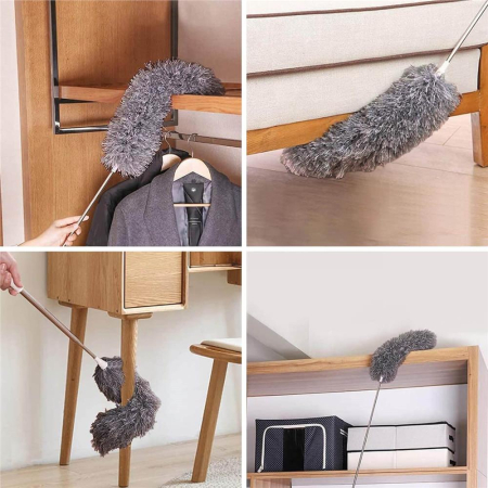 Pamatuf pentru praf cu coada telescopica pentru zone greu accesibile, 2 piese, 75-254 cm [14]