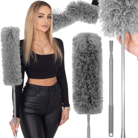 Pamatuf pentru praf cu coada telescopica pentru zone greu accesibile, 2 piese, 75-254 cm [7]