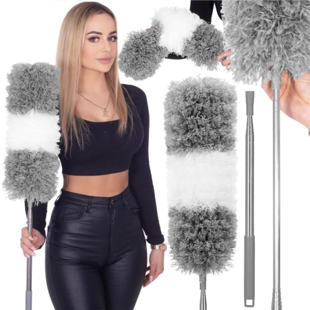 Pamatuf pentru praf cu coada telescopica pentru zone greu accesibile, 2 piese, 78-280 cm [5]