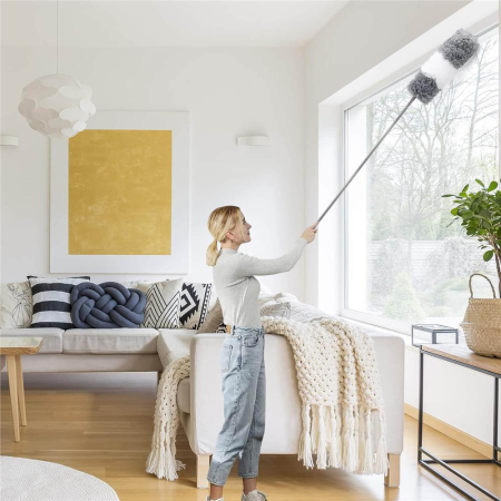 Pamatuf pentru praf cu coada telescopica pentru zone greu accesibile, 2 piese, 78-280 cm [19]