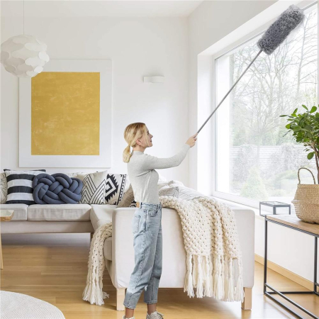 Pamatuf pentru praf cu coada telescopica pentru zone greu accesibile, 3 piese, 75-255 cm [11]