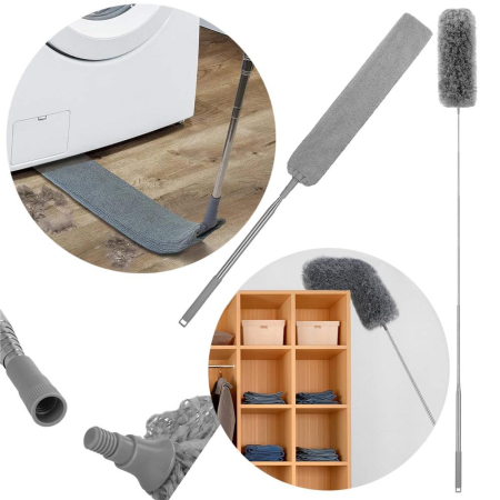 Pamatuf pentru praf cu coada telescopica pentru zone greu accesibile, 3 piese, 75-255 cm [2]