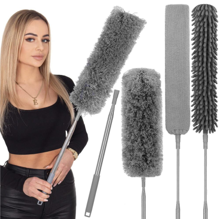 Pamatuf pentru praf cu coada telescopica pentru zone greu accesibile, 4 piese, 75-255 cm [6]