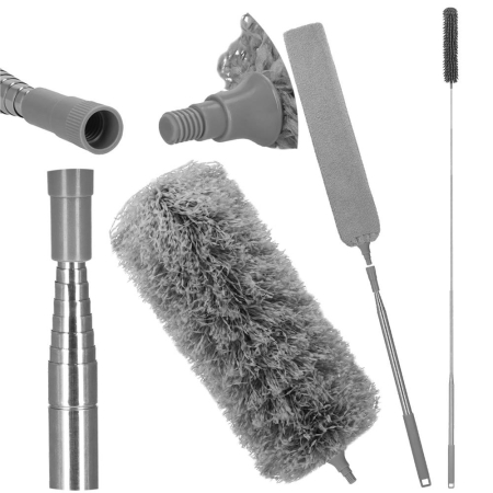 Pamatuf pentru praf cu coada telescopica pentru zone greu accesibile, 4 piese, 75-255 cm [4]