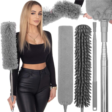 Pamatuf pentru praf cu coada telescopica pentru zone greu accesibile, 4 piese, 75-255 cm [5]