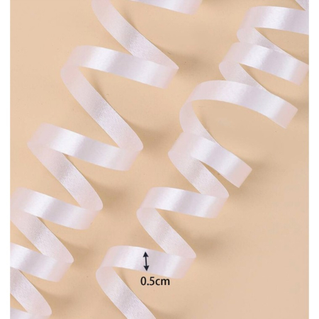 Panglica pentru Baloane, , Rola de 200 de Metri, din Rafie, Alba [4]