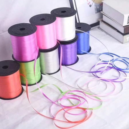 Panglica pentru Baloane, , Rola de 200 de Metri, din Rafie, Albastra [12]