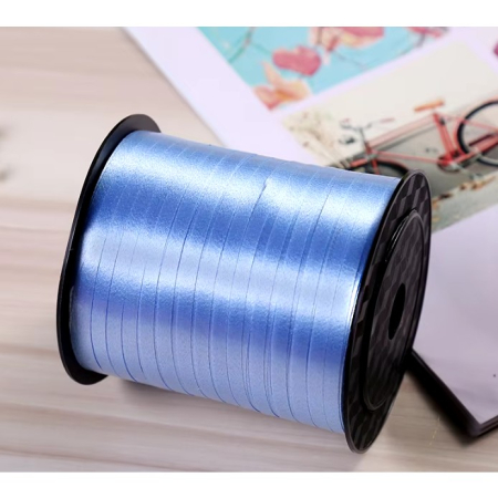 Panglica pentru Baloane, , Rola de 200 de Metri, din Rafie, Albastra [11]