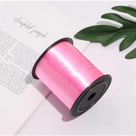 Panglica pentru Baloane, , Rola de 200 de Metri, din Rafie, Roz [4]