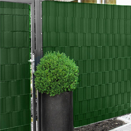 Panou de gard pentru intimitate in gradina, PVC, 35 x 0.19 m, verde [2]