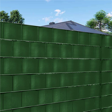 Panouri gard PVC - Panou de gard pentru intimitate in gradina, PVC, 35 x 0.19 m, verde