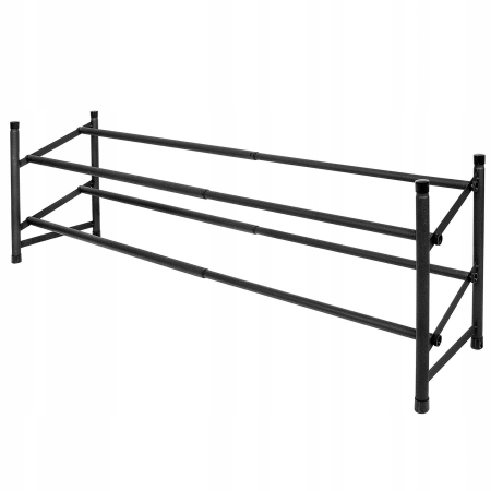 Pantofar extensibil cu 2 rafturi, 62-115cm, negru [3]
